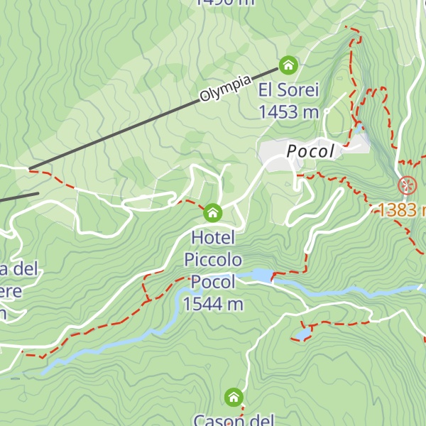 Map of Hotel Piccolo Pocol