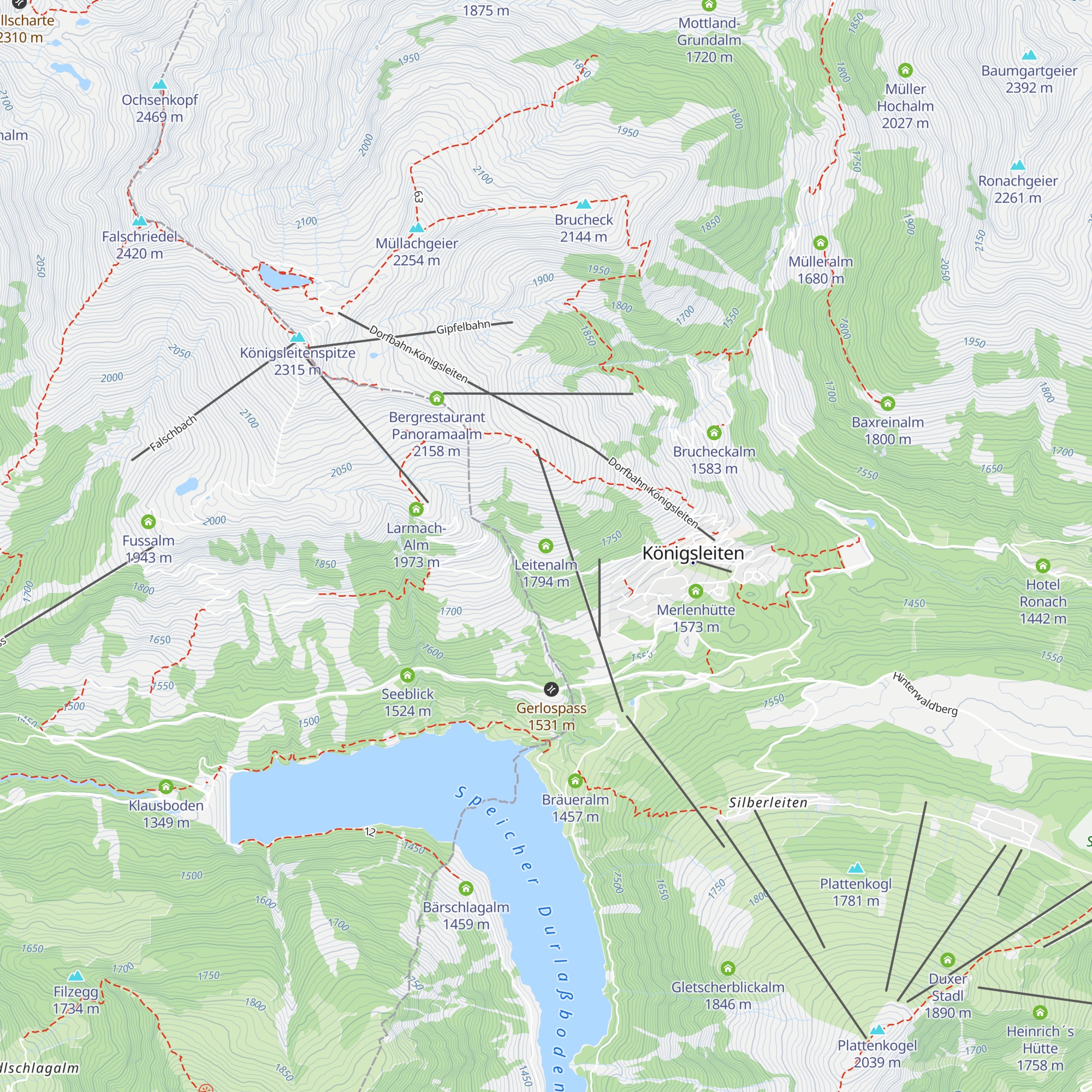 Leitenalm map