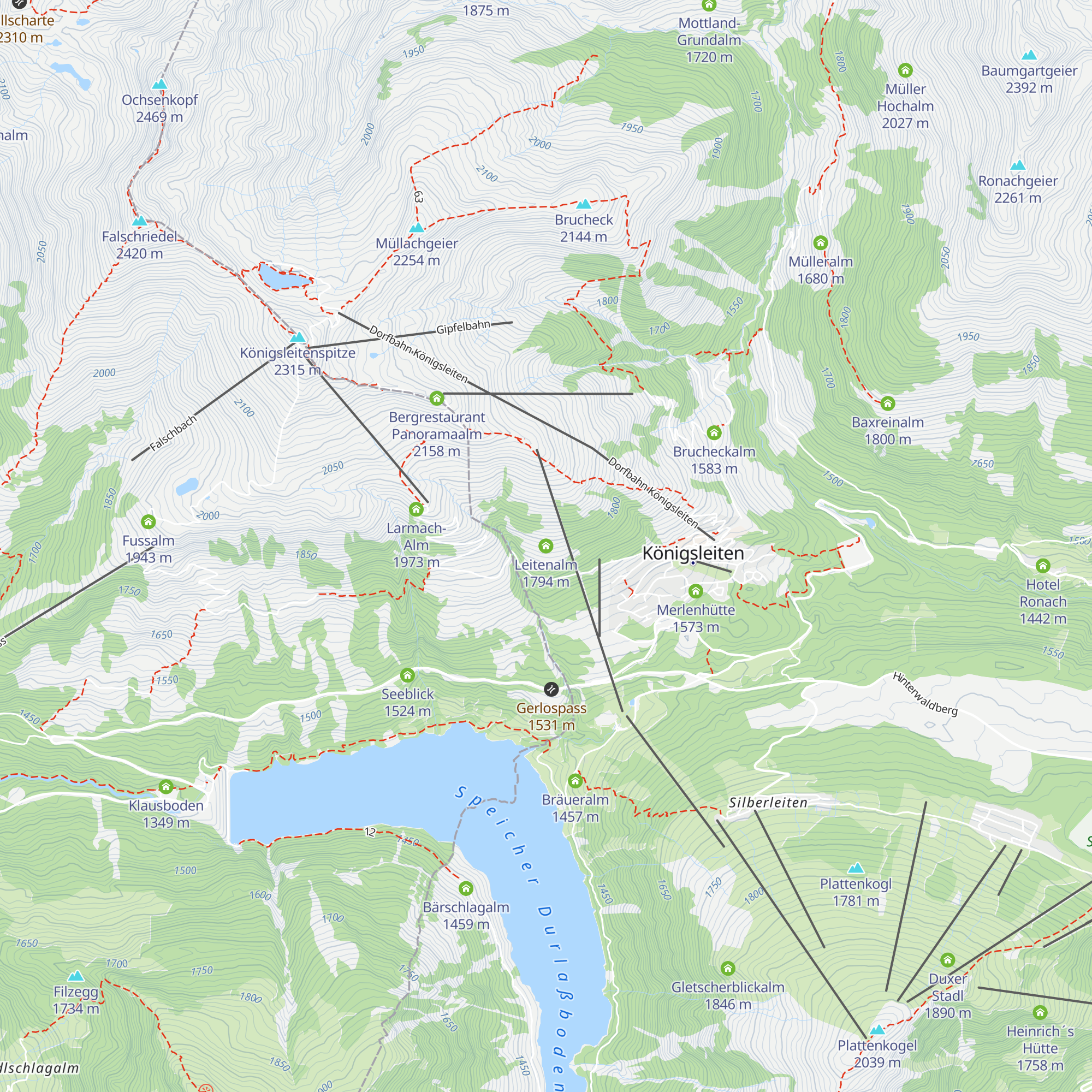 Leitenalm map