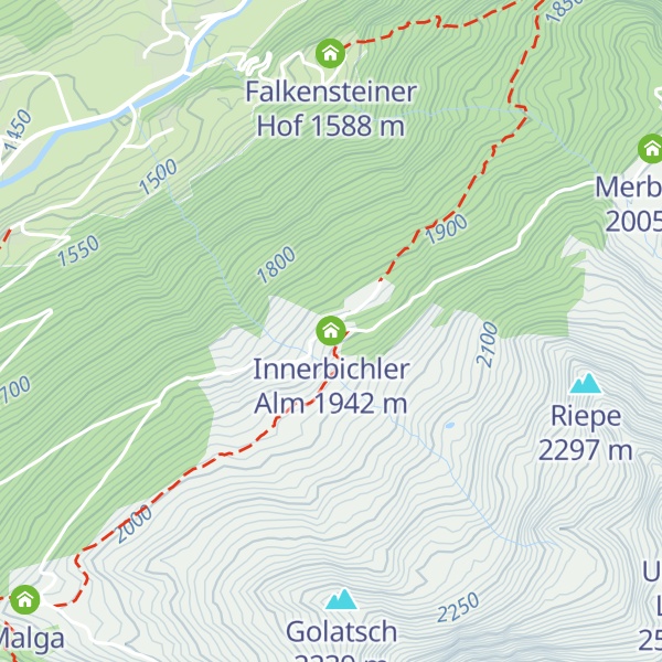 Map of Innerbichler Alm