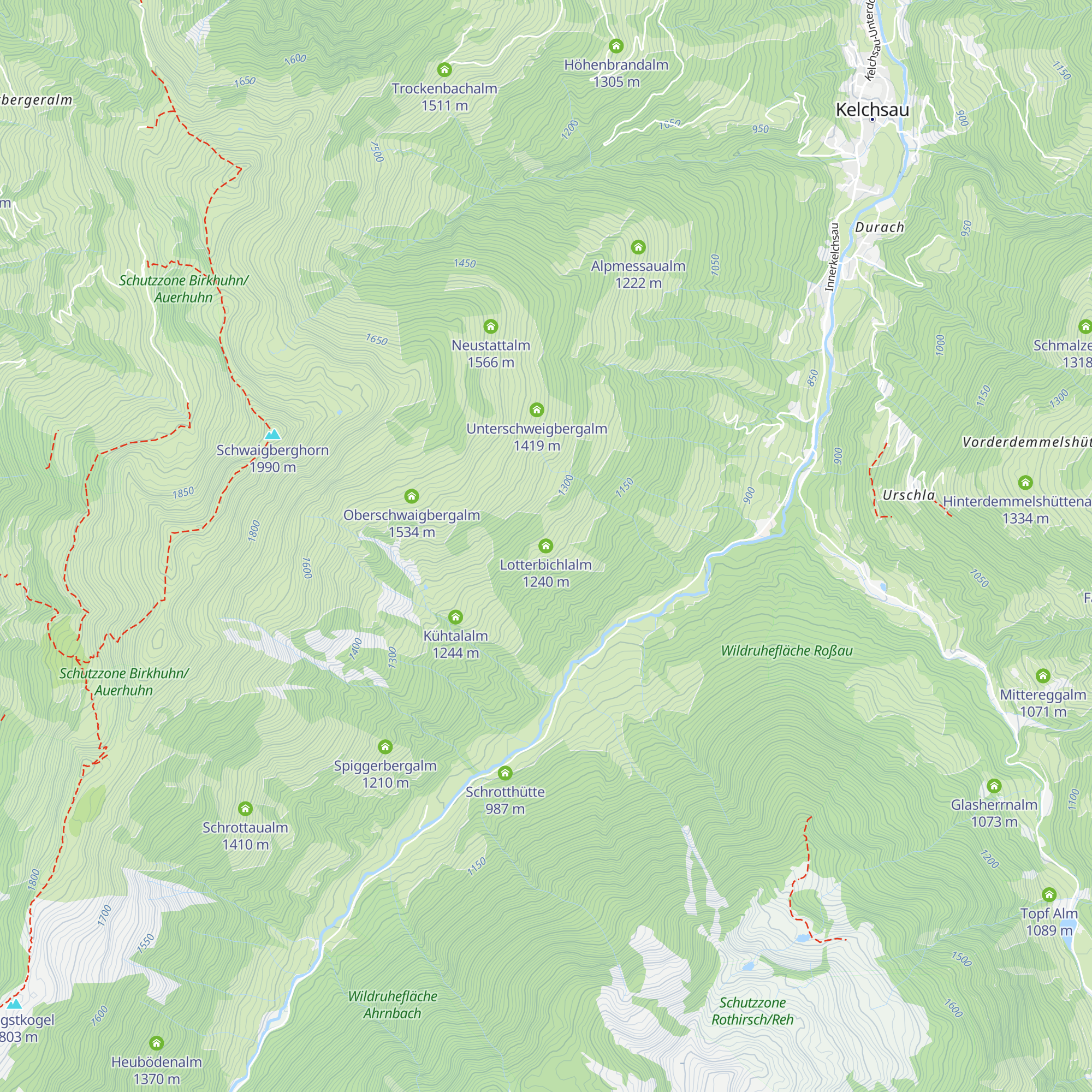 Lotterbichlalm map