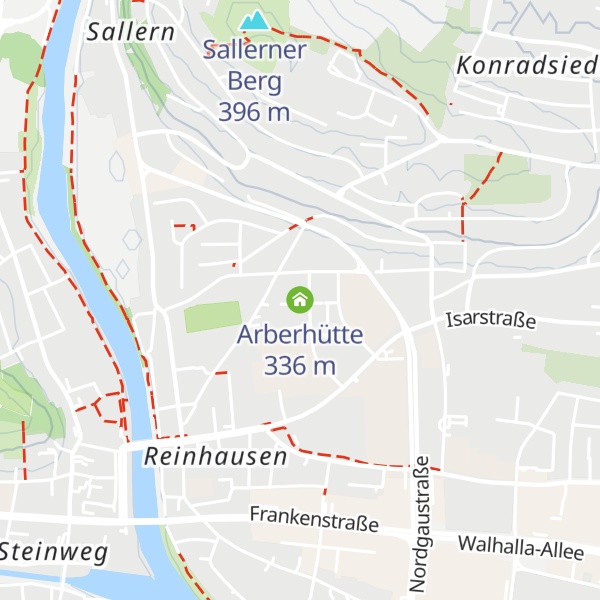 Map of Arberhütte