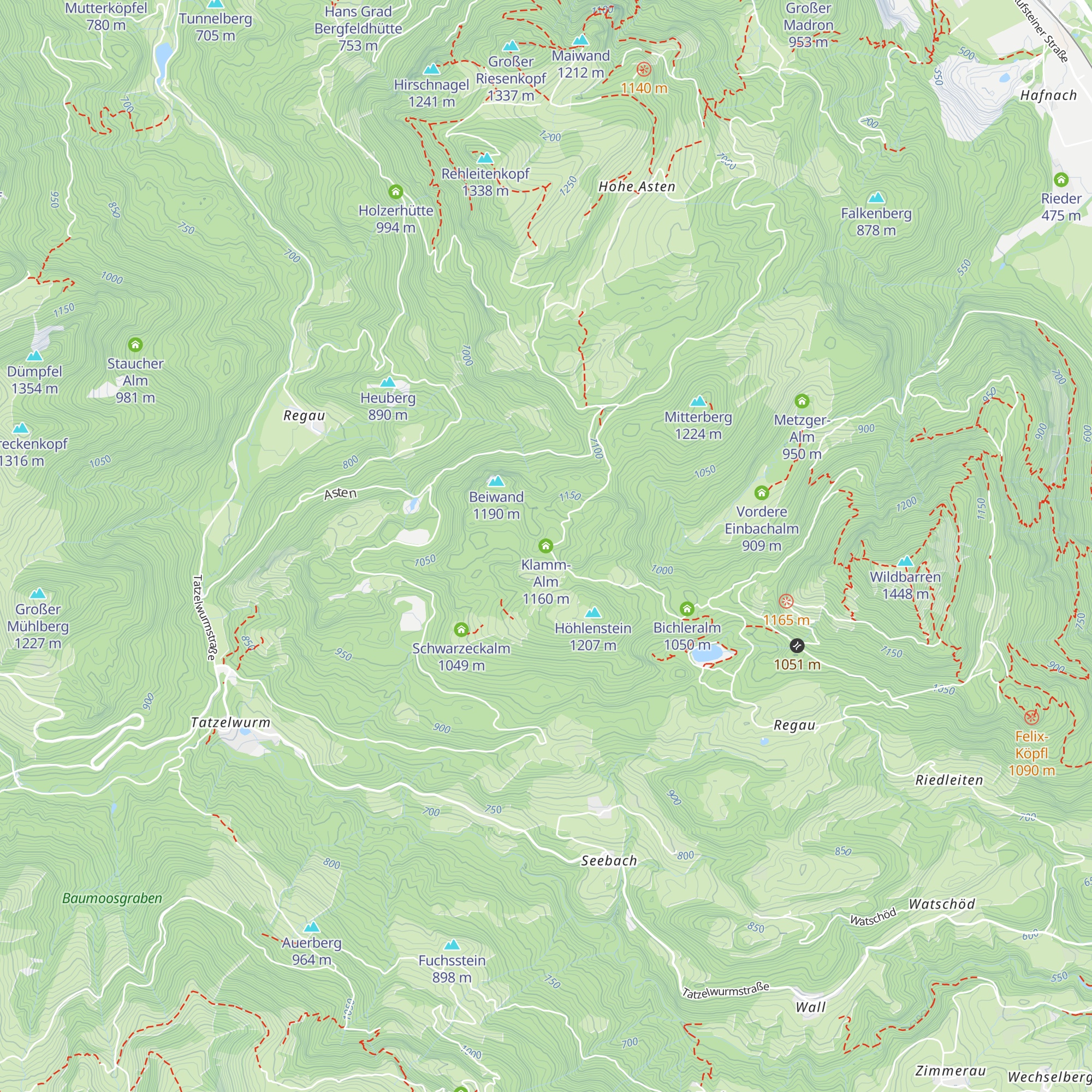 Klamm-Alm map