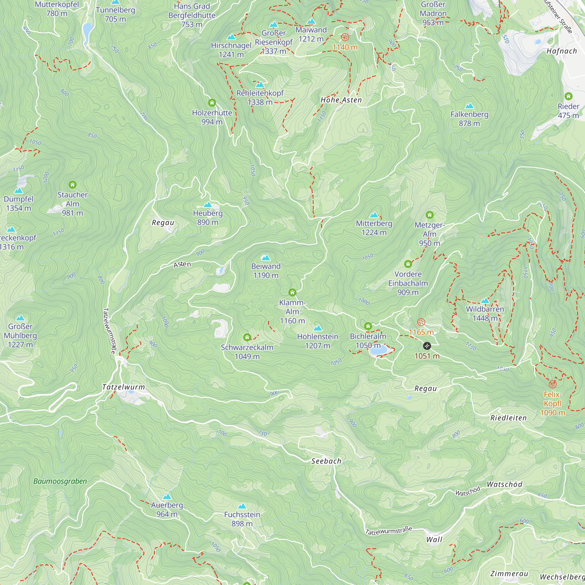 Klamm-Alm map