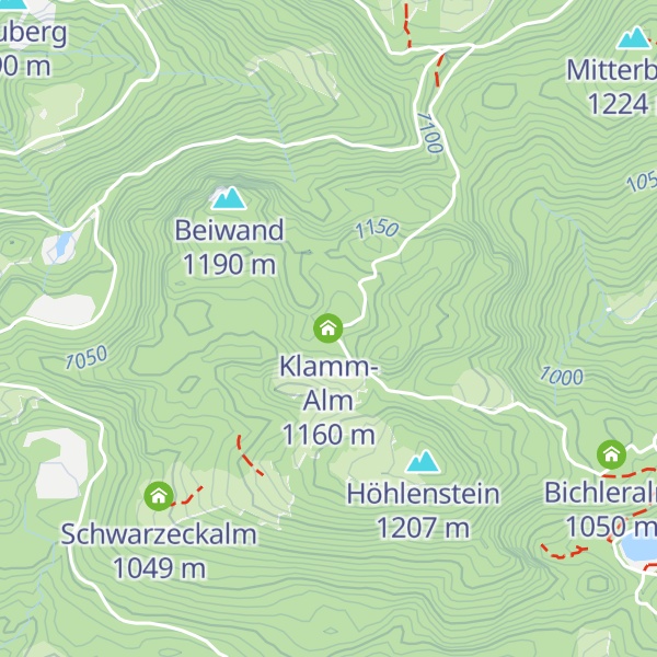 Map of Klamm-Alm