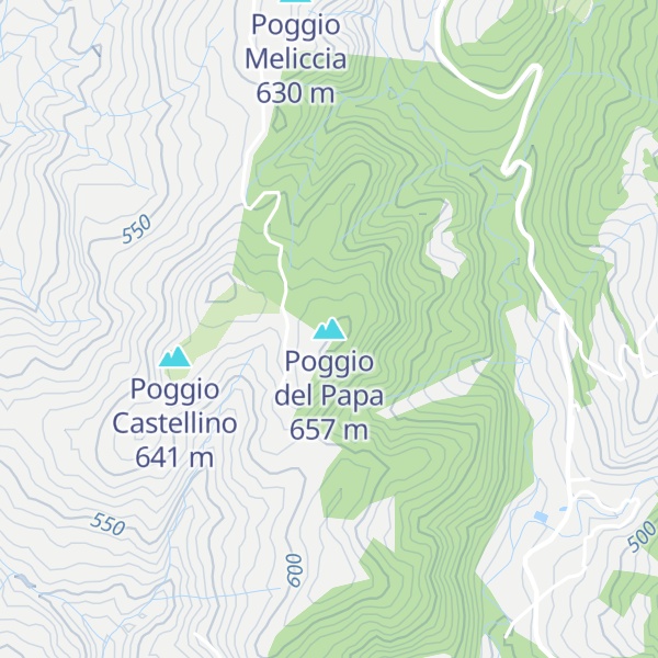 Map of Poggio del Papa