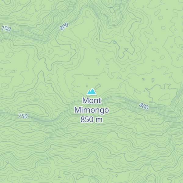 Map of Mont Mimongo
