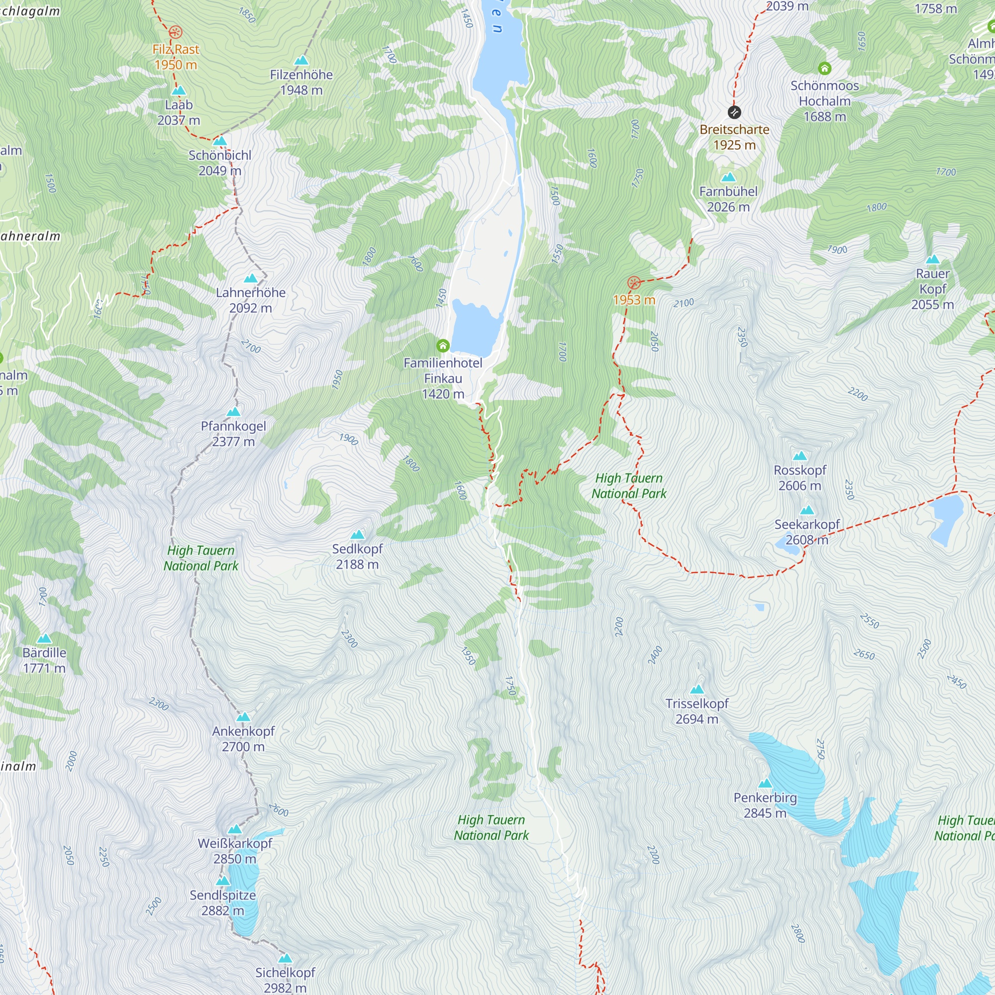 Trissl Alm map
