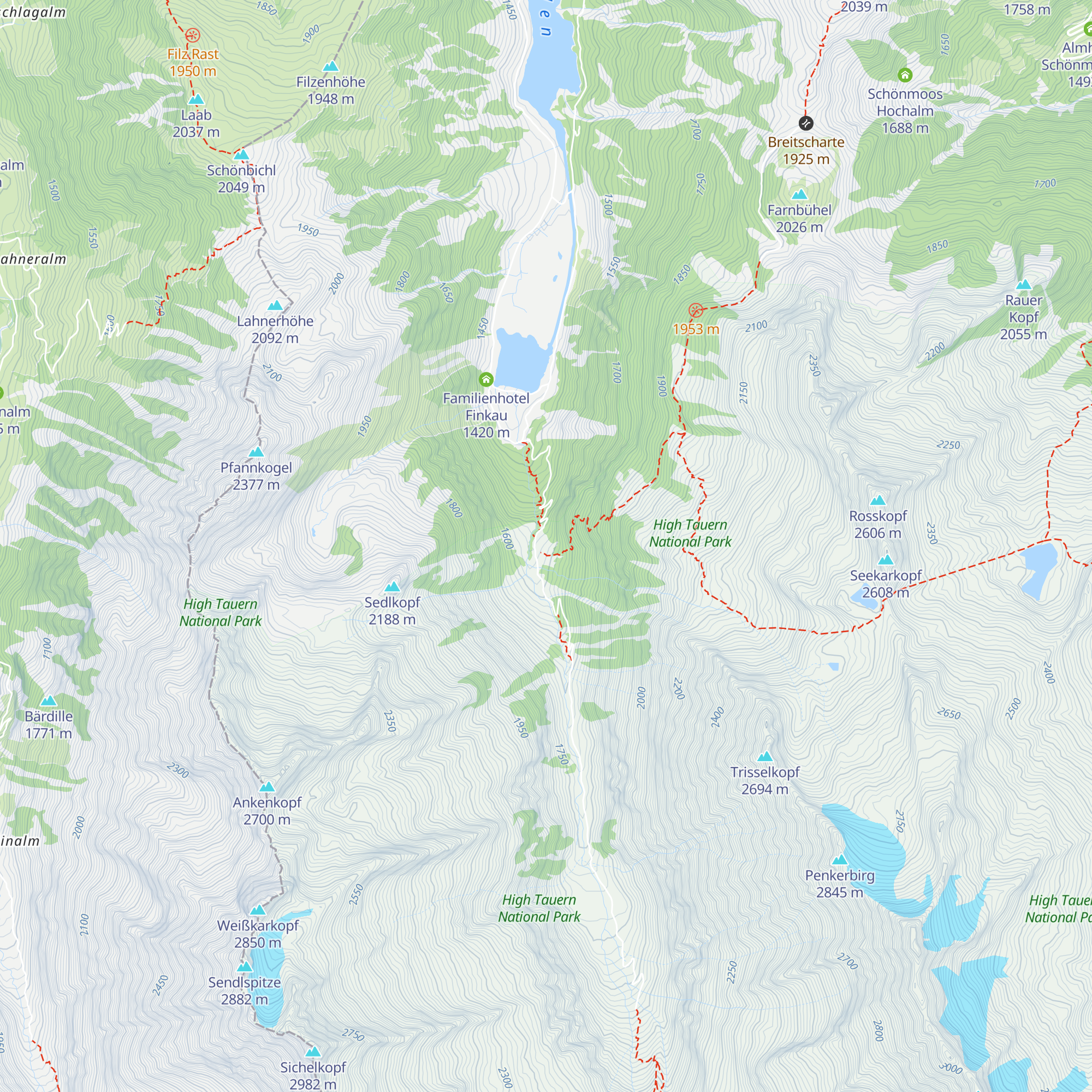 Trissl Alm map