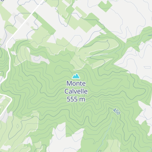 Map of Monte Calvelle