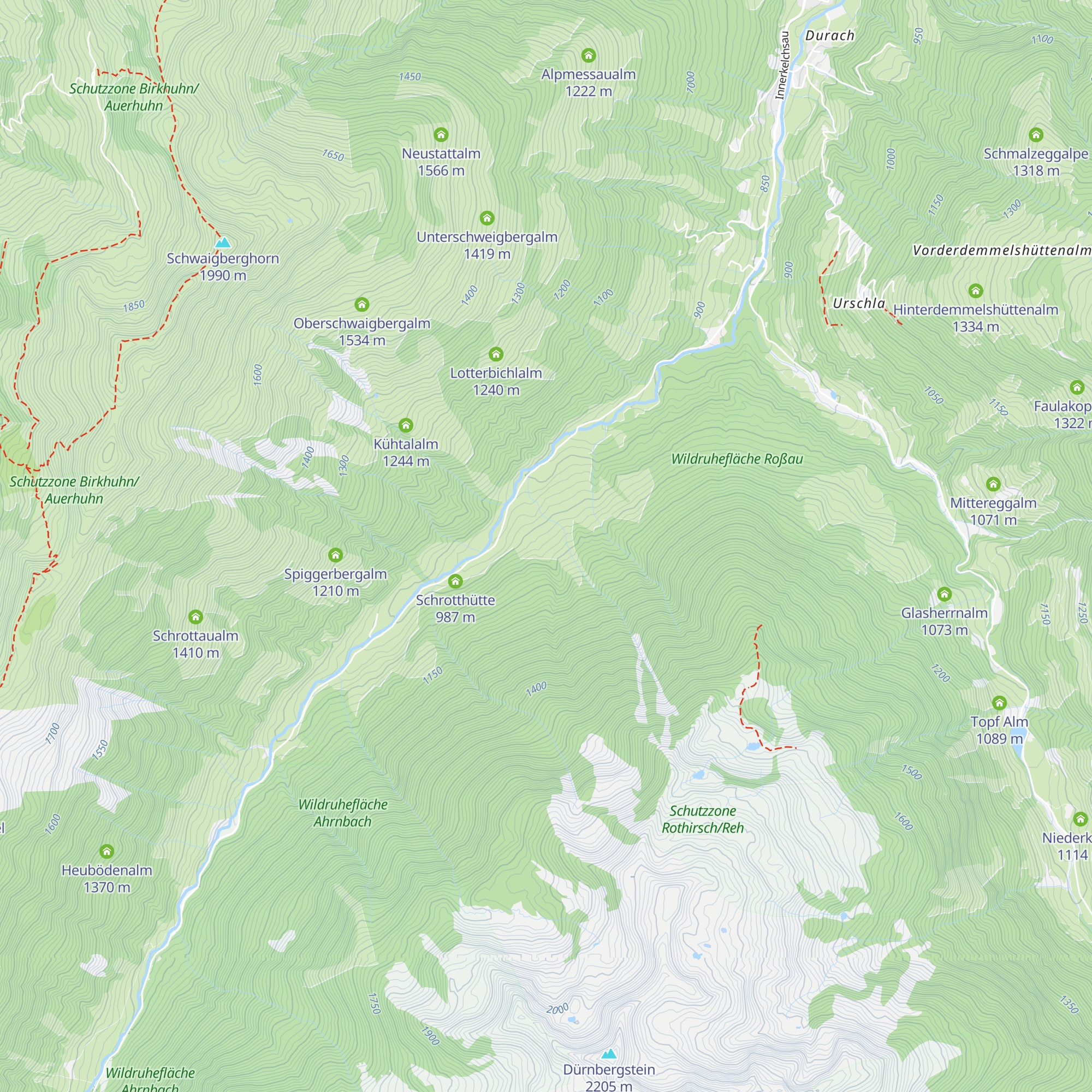 Hinter Karalm map