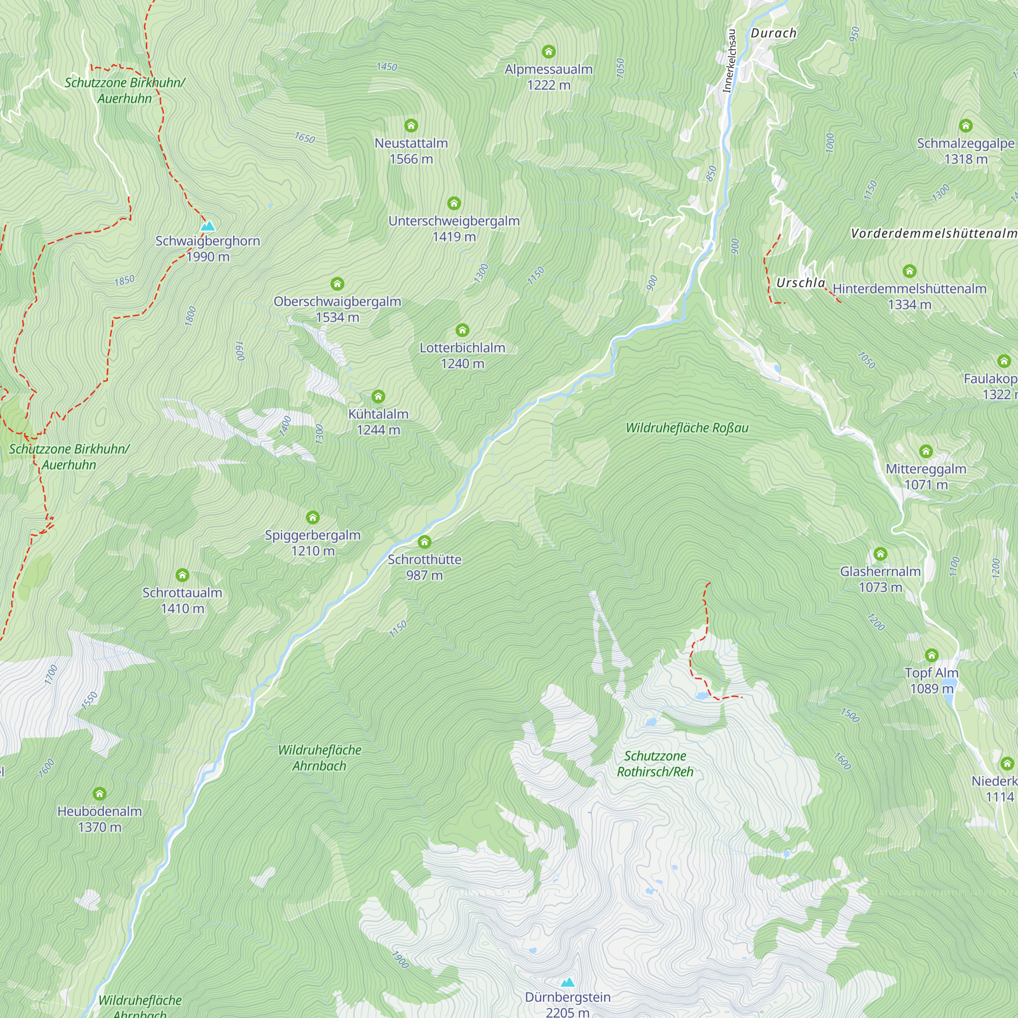 Hinter Karalm map