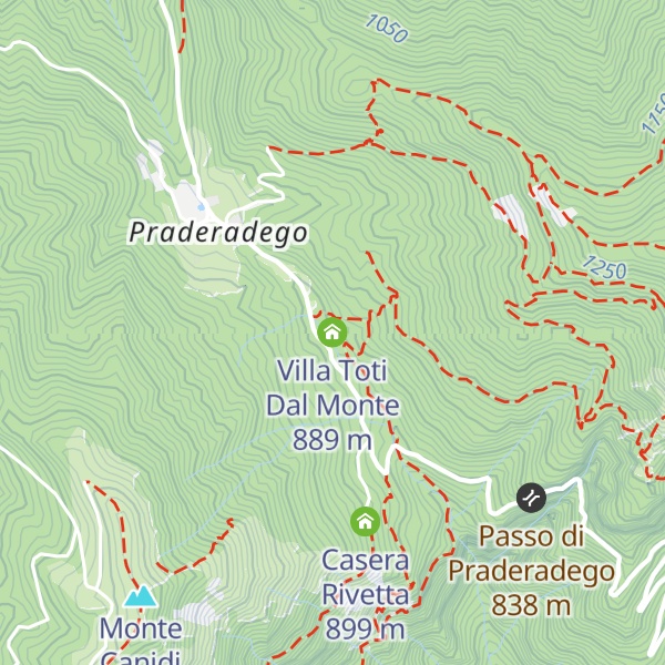 Map of Villa Toti Dal Monte