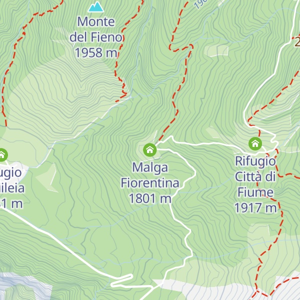Map of Malga Fiorentina