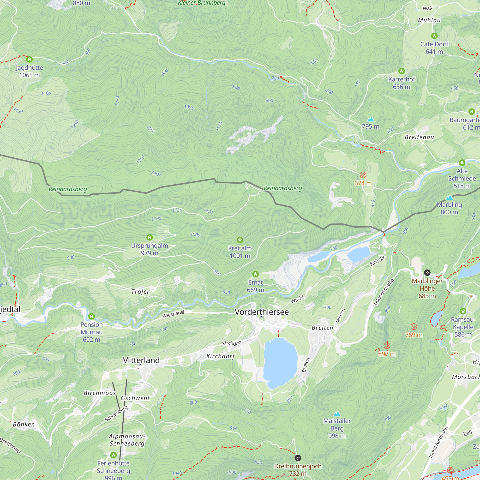 Kreitalm map