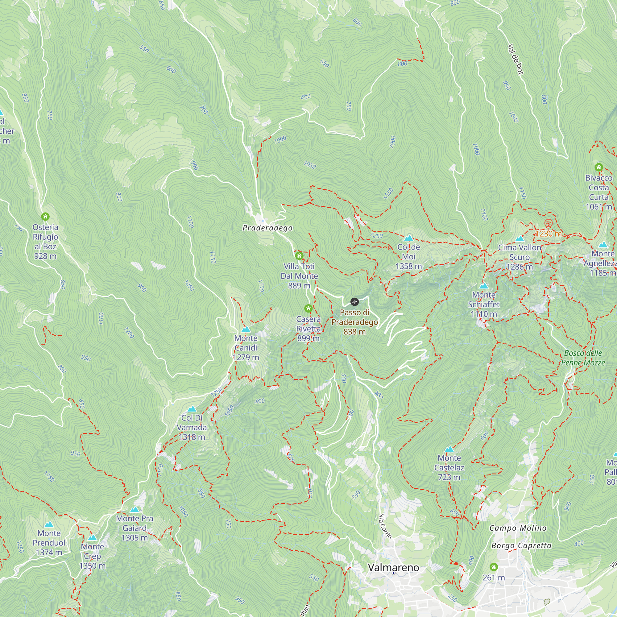 Casera Rivetta map