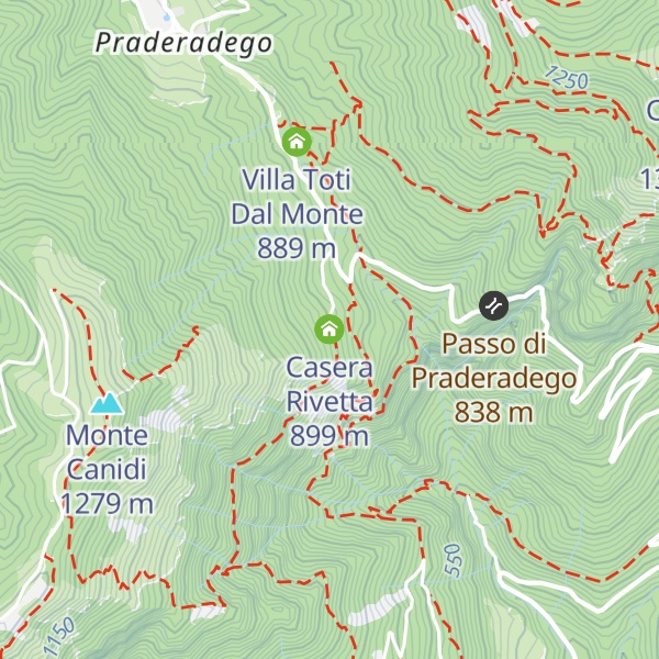 Map of Casera Rivetta