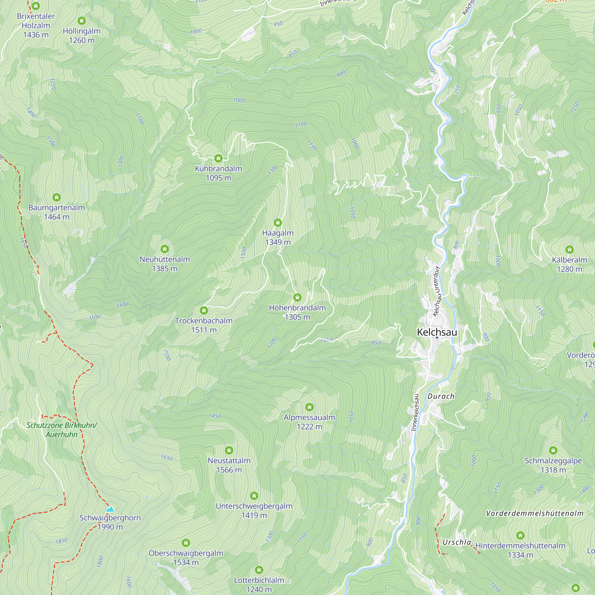 Höhenbrandalm map