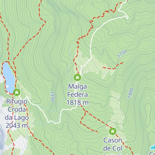Map of Malga Federa