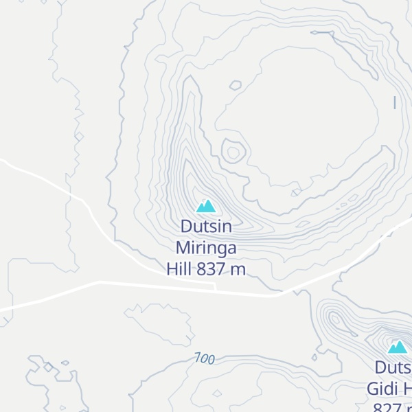 Map of Dutsin Miringa Hill
