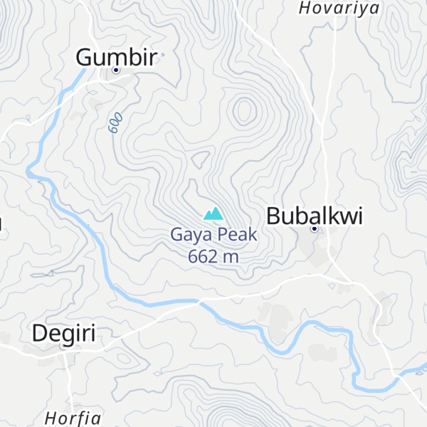 Map of Gaya Peak