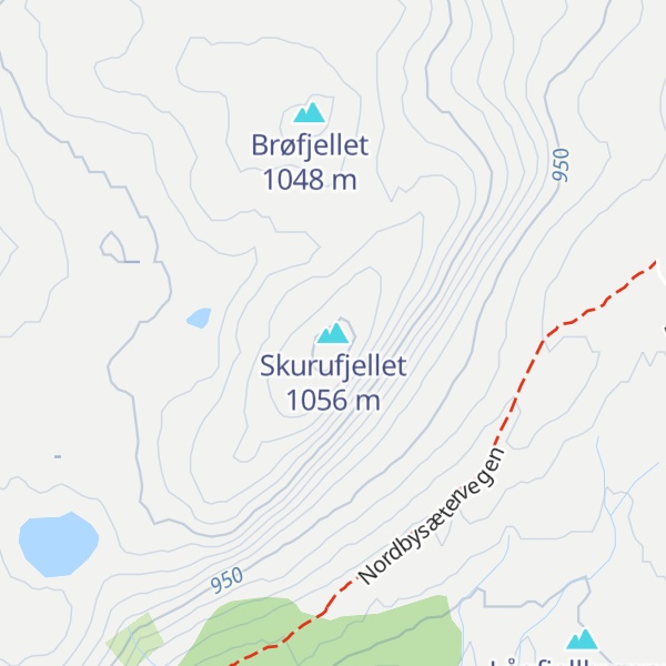 Map of Skurufjellet