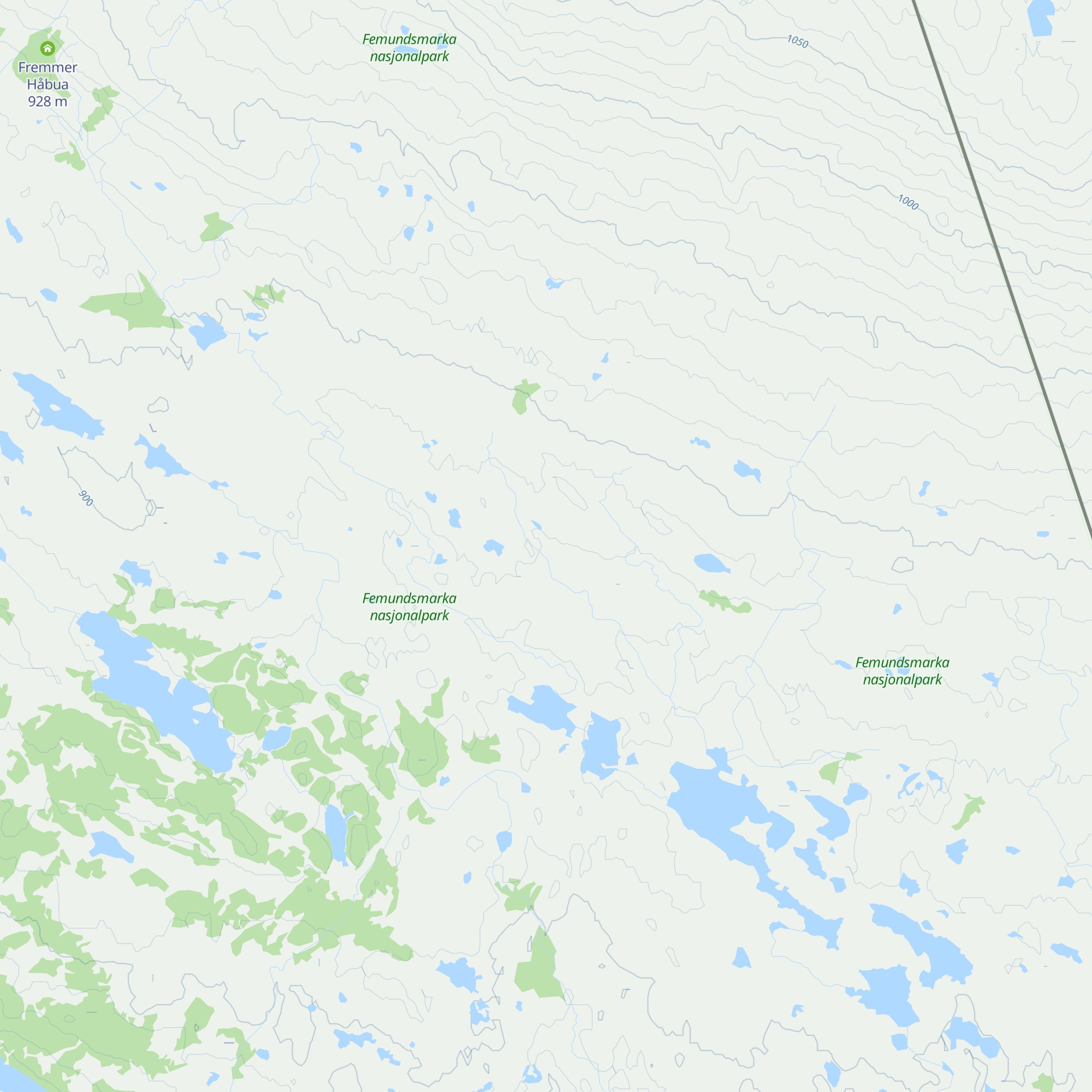 Yter Håbua map