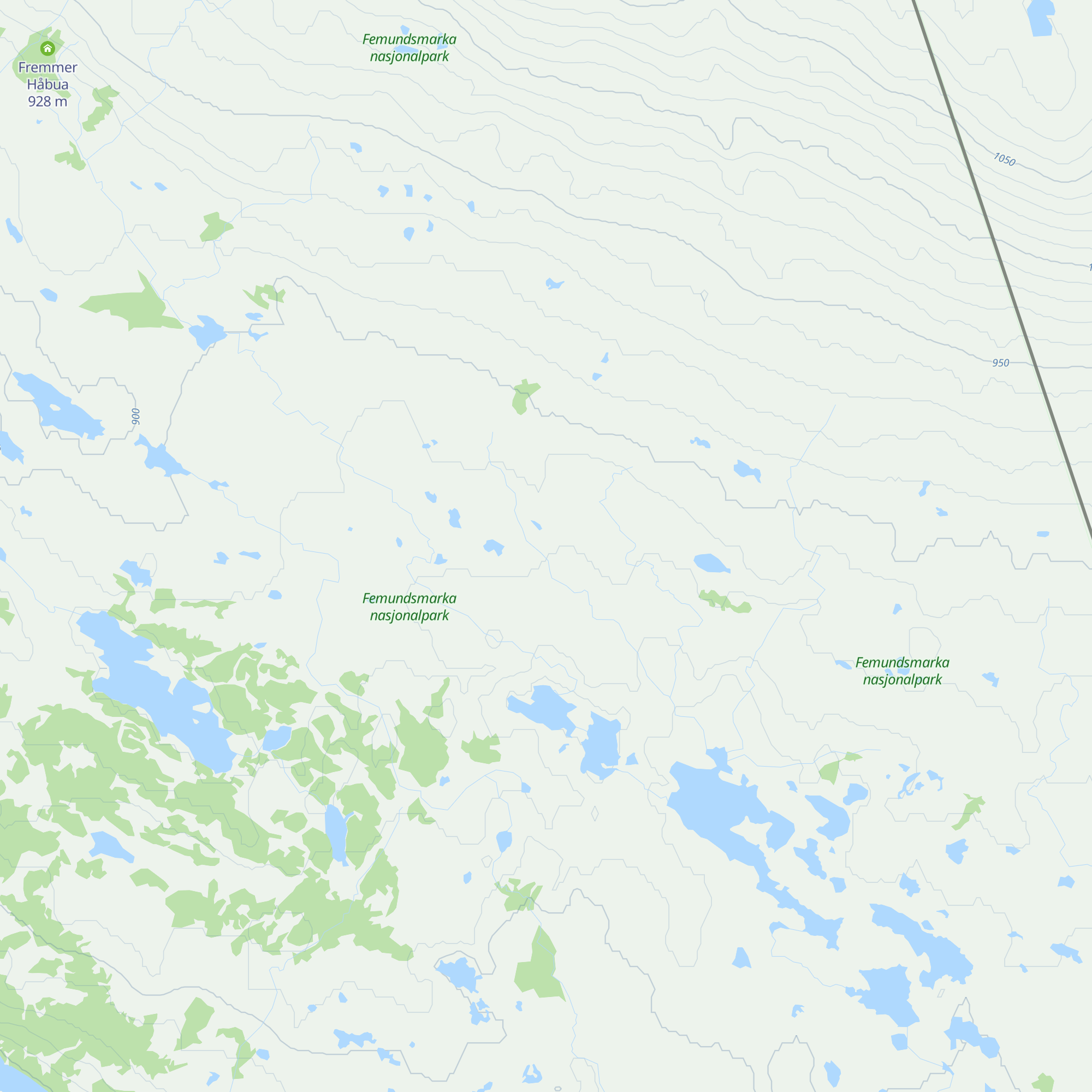 Yter Håbua map