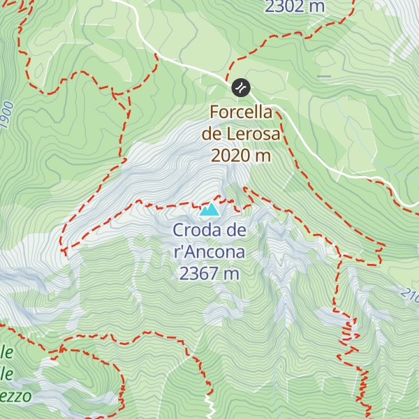 Map of Croda de r'Ancona