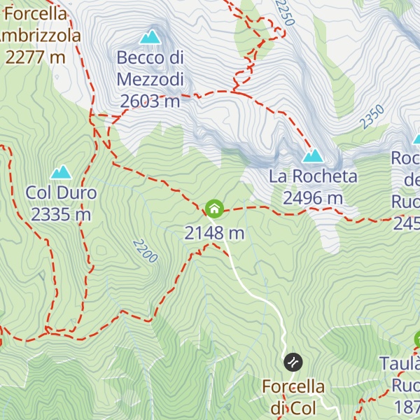 Map of Malga Prendera