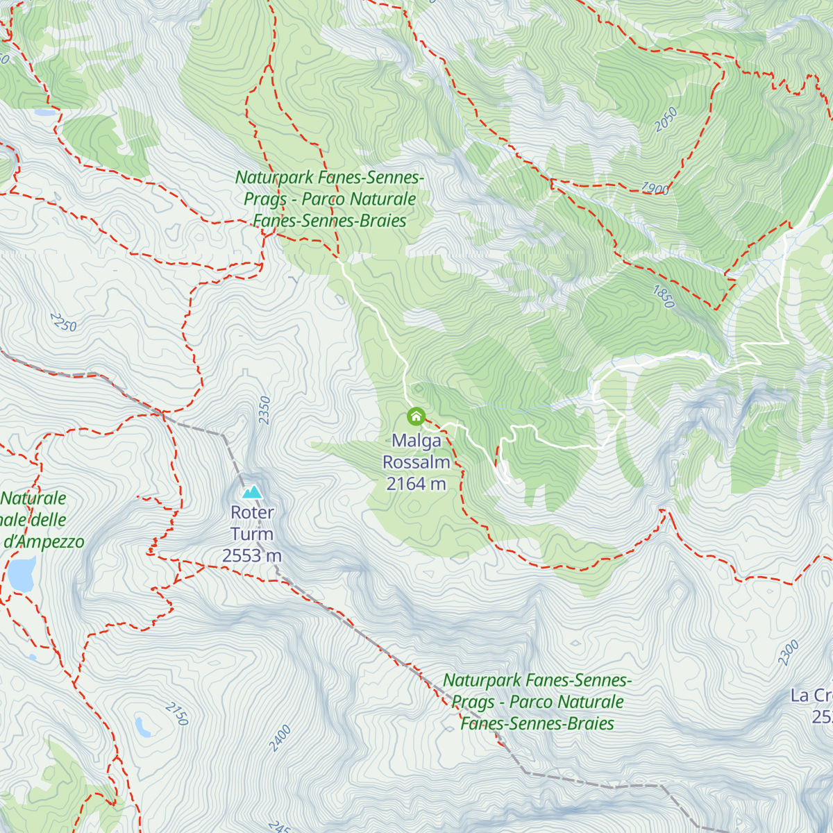 Malga Rossalm map