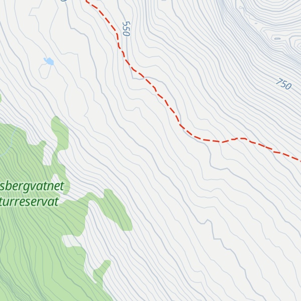 Map of Hornfjellet