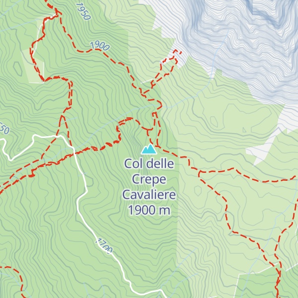 Map of Col delle Crepe Cavaliere