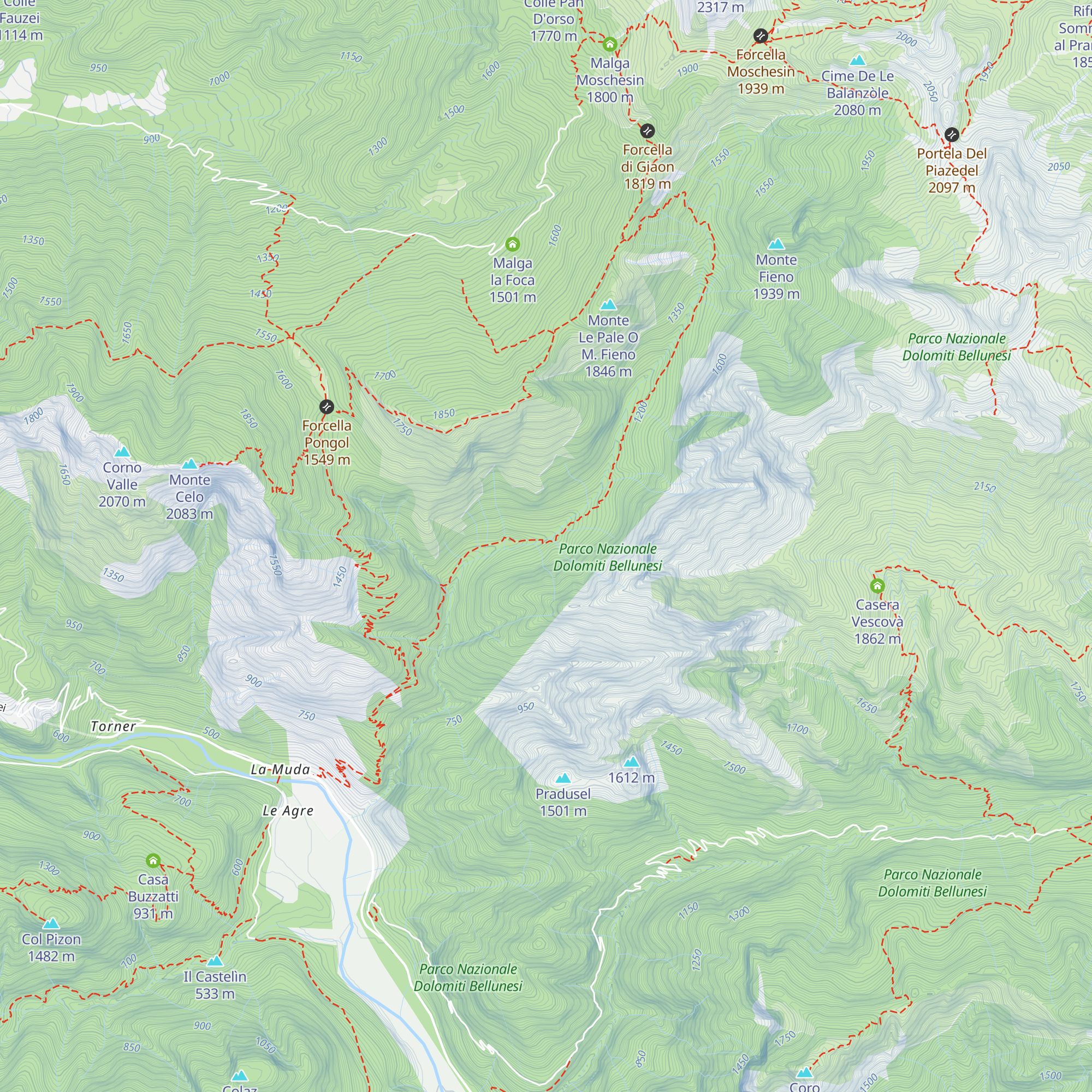 Casera prima di Vla Clusa map