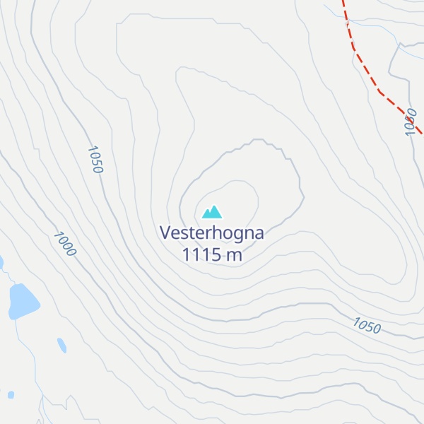 Map of Vesterhogna