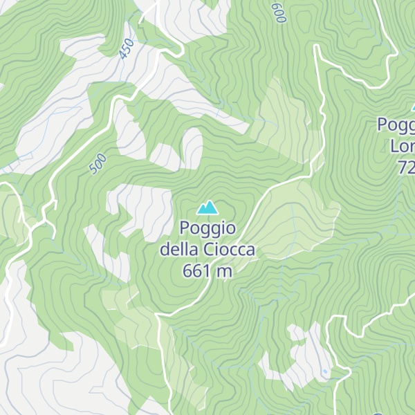 Map of Poggio della Ciocca