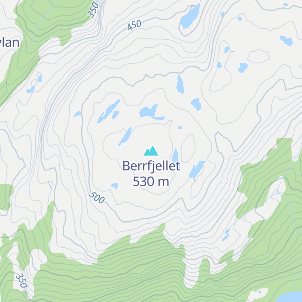 Map of Berrfjellet