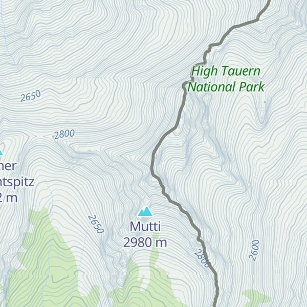 Map of Gabelspitze - Cima di Forca