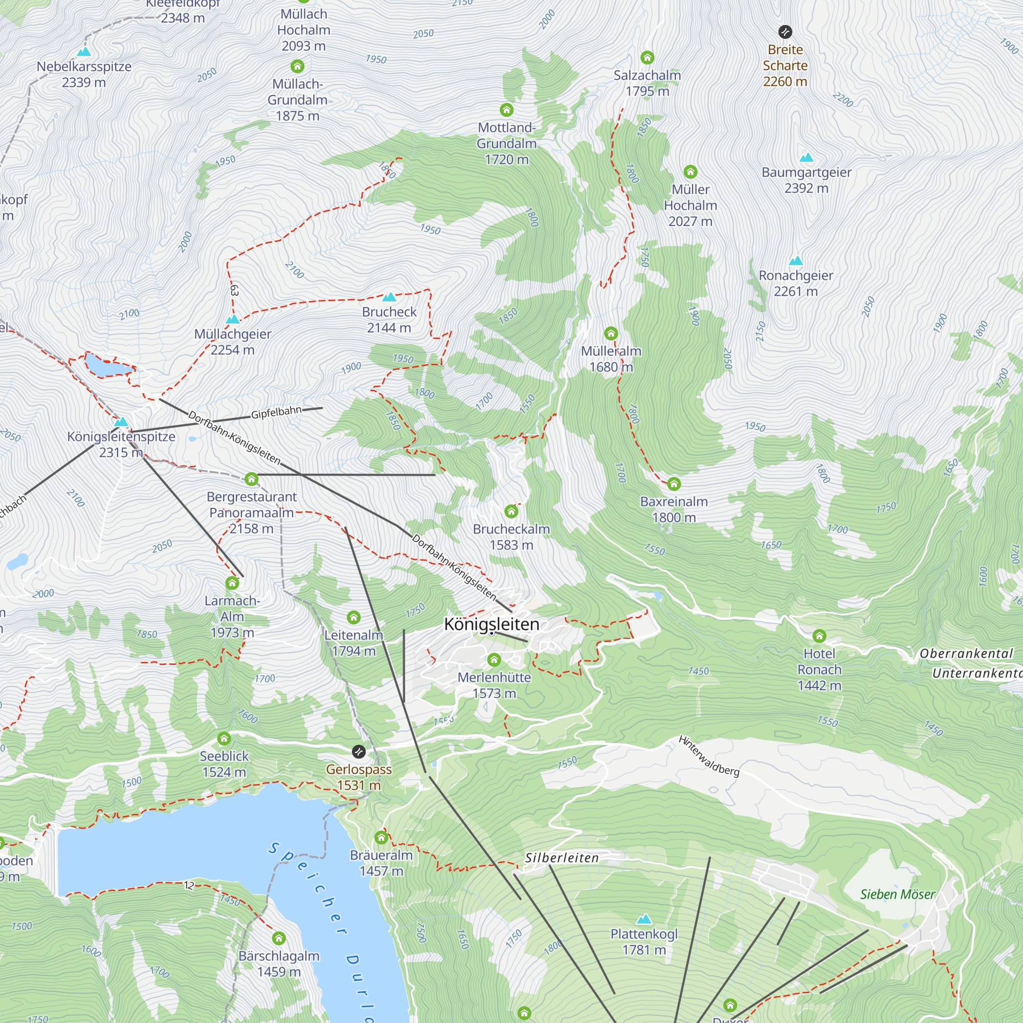 Brucheckalm map