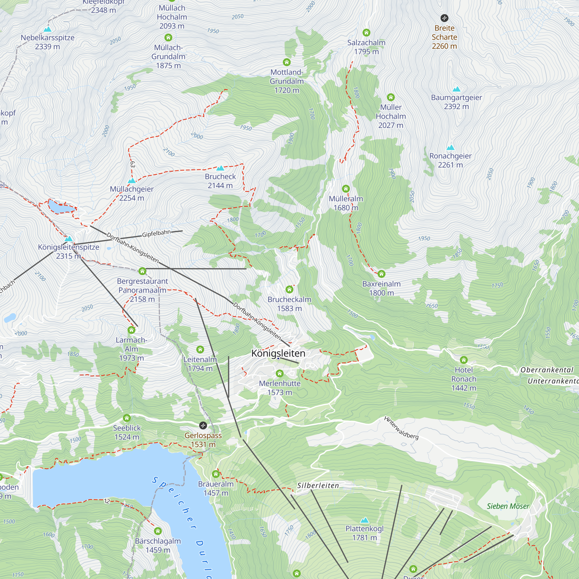 Brucheckalm map