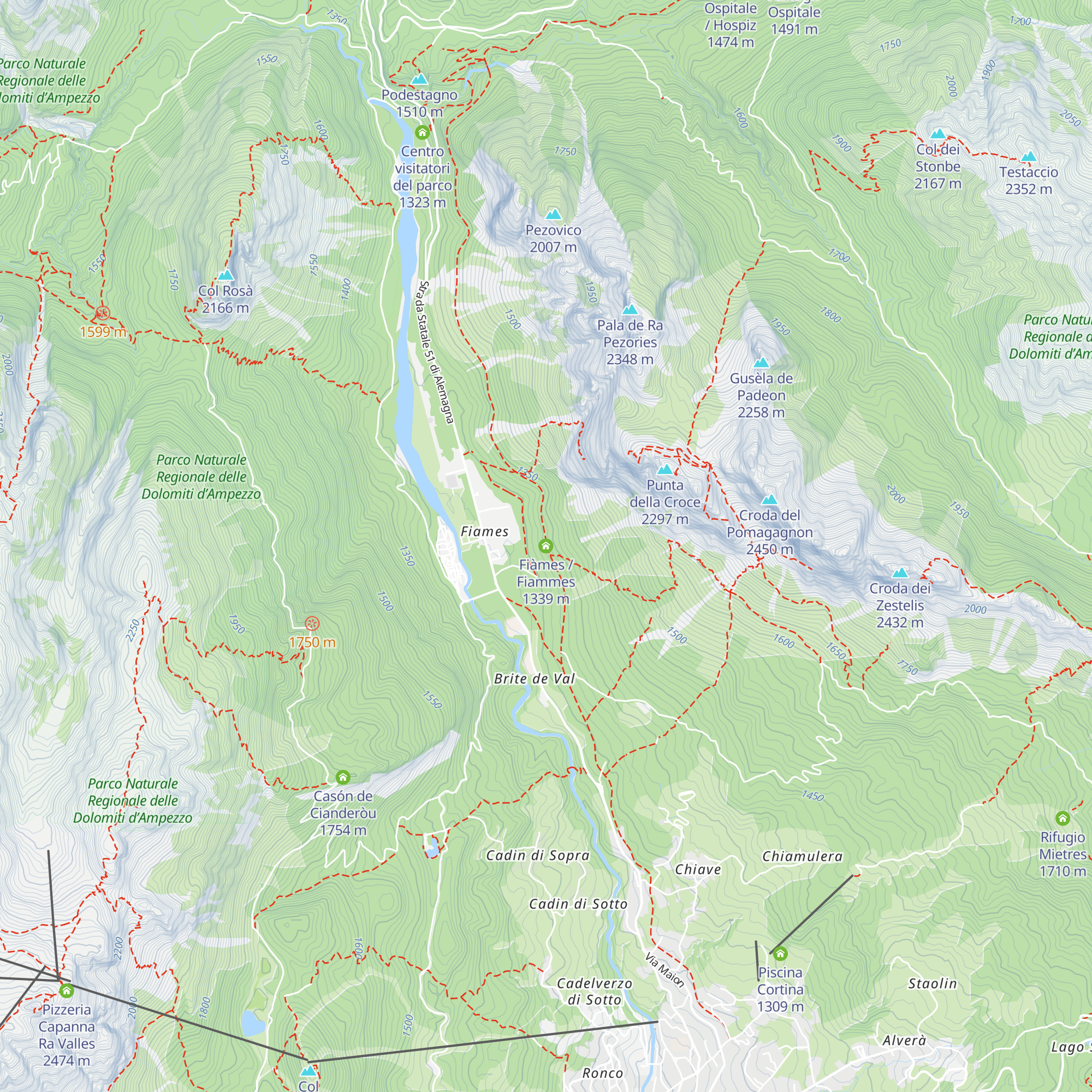Fiàmes / Fiammes map