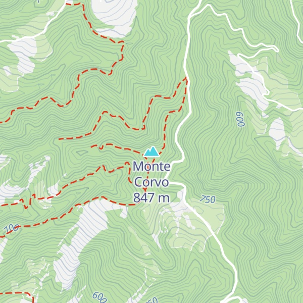 Map of Monte Corvo