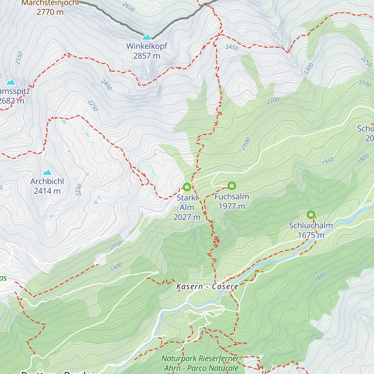 Starkl Alm map