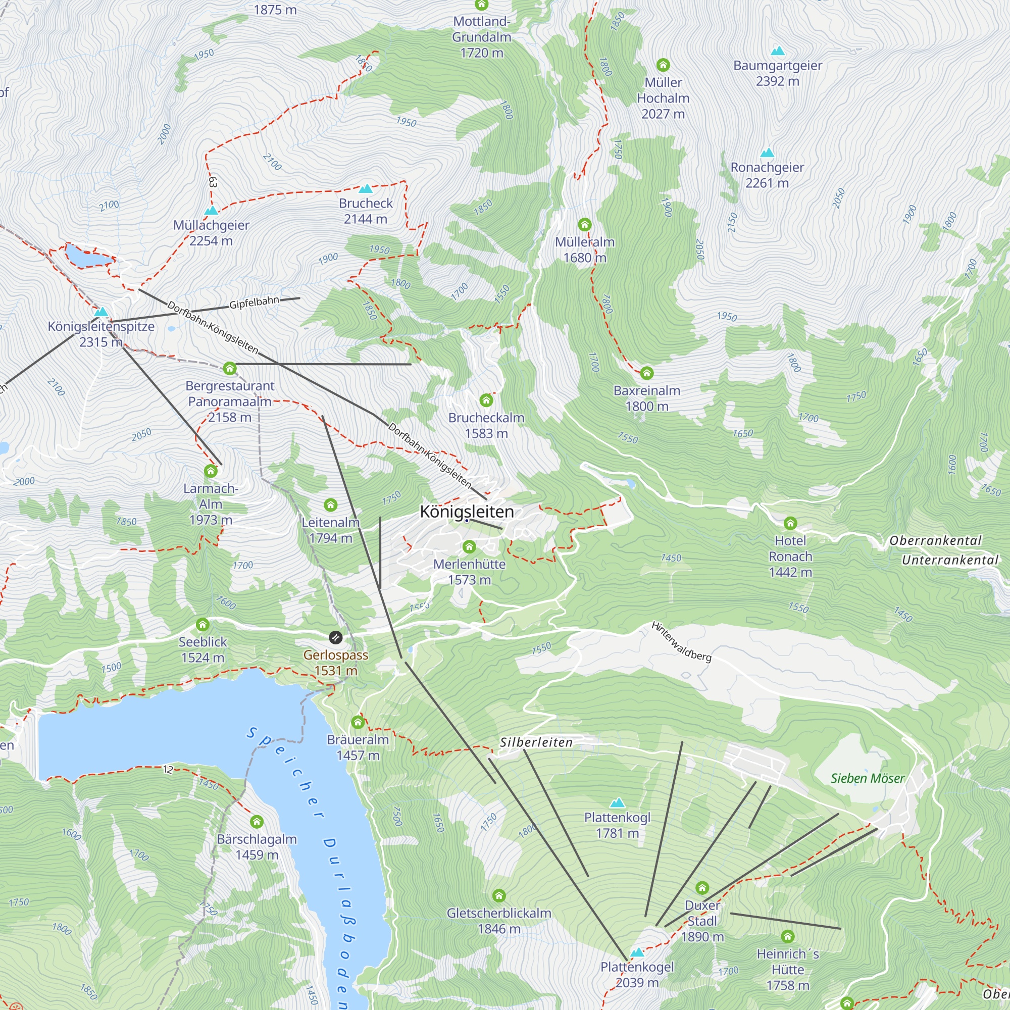 Enzianalm map