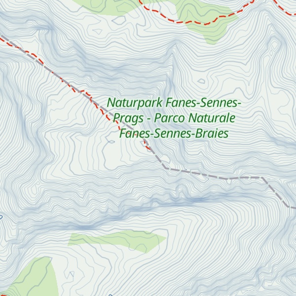 Map of Kleine Gaisl - Piccola Croda Rossa