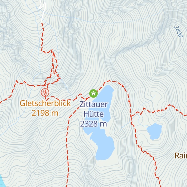 Map of Zittauer Hütte
