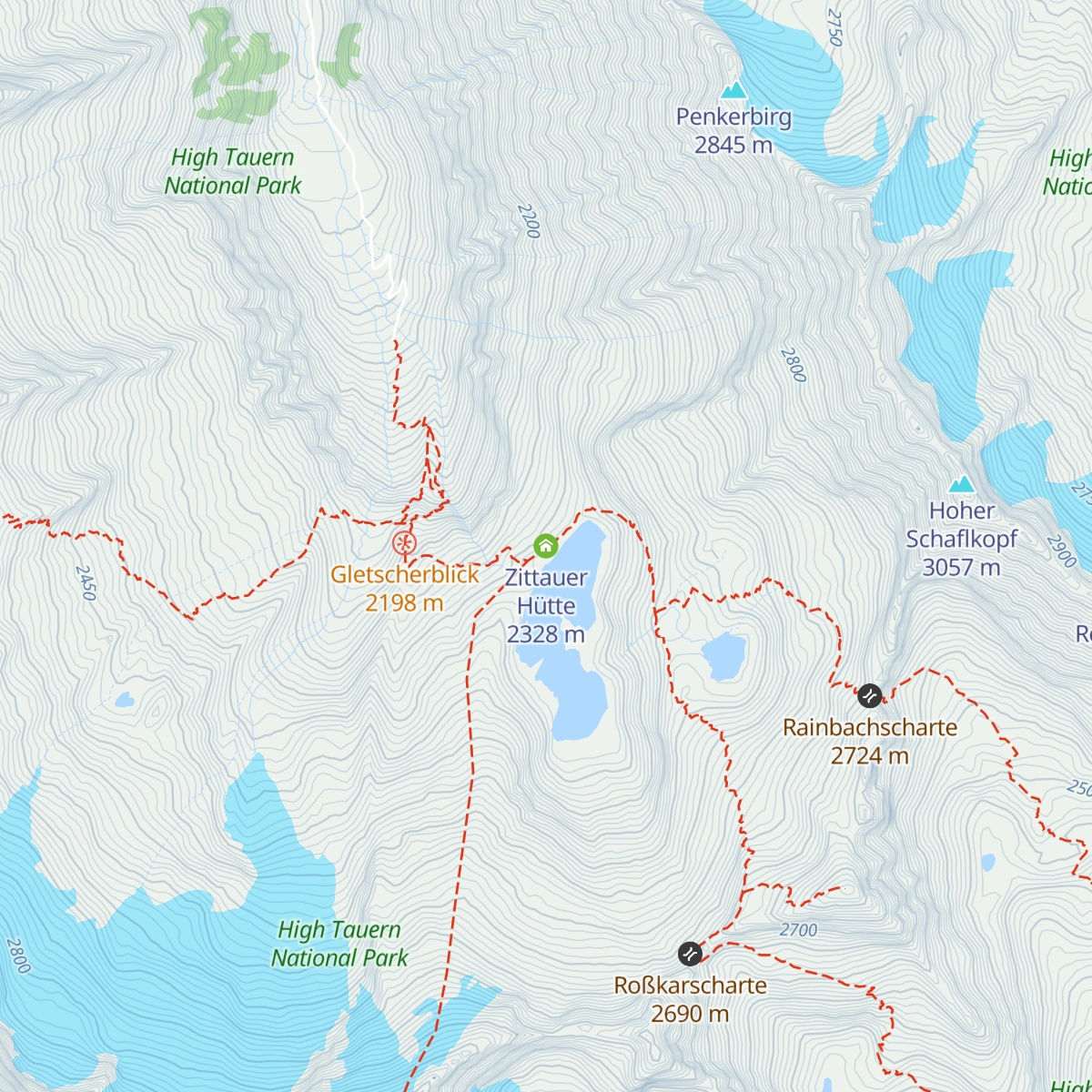 Zittauer Hütte map