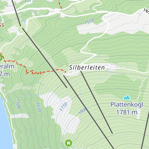 Map of Restaurant Plattenalm