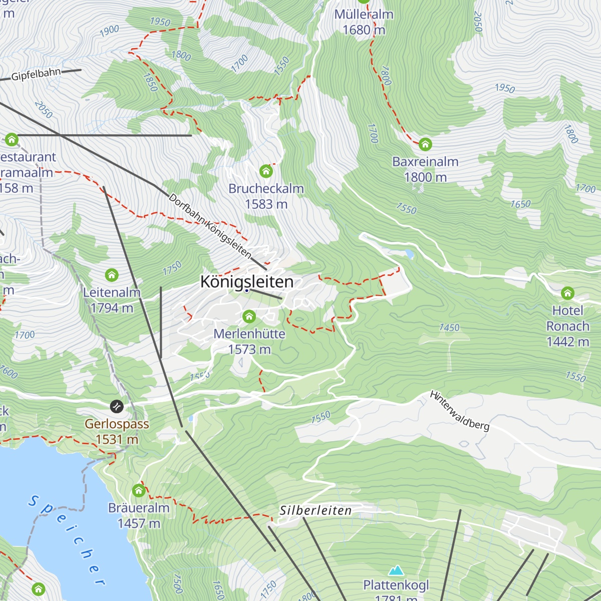 Chalet Rosenalm map