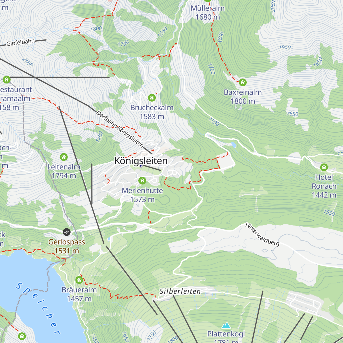 Chalet Rosenalm map